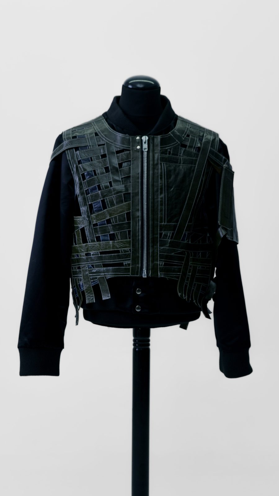BATTLE JACKET — FW24 Disruptive Interruption, hand-crafted leather & technical garments by NDSCLSD Montréal