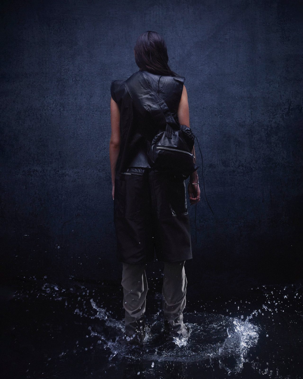 COMBAT LEATHER SHORTS — FW24 Disruptive Interruption, hand-crafted leather & technical garments by NDSCLSD Montréal