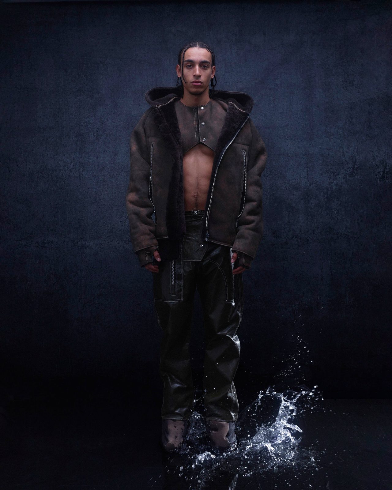 COMBAT SHEARLING — FW24 Disruptive Interruption, hand-crafted leather & technical garments by NDSCLSD Montréal