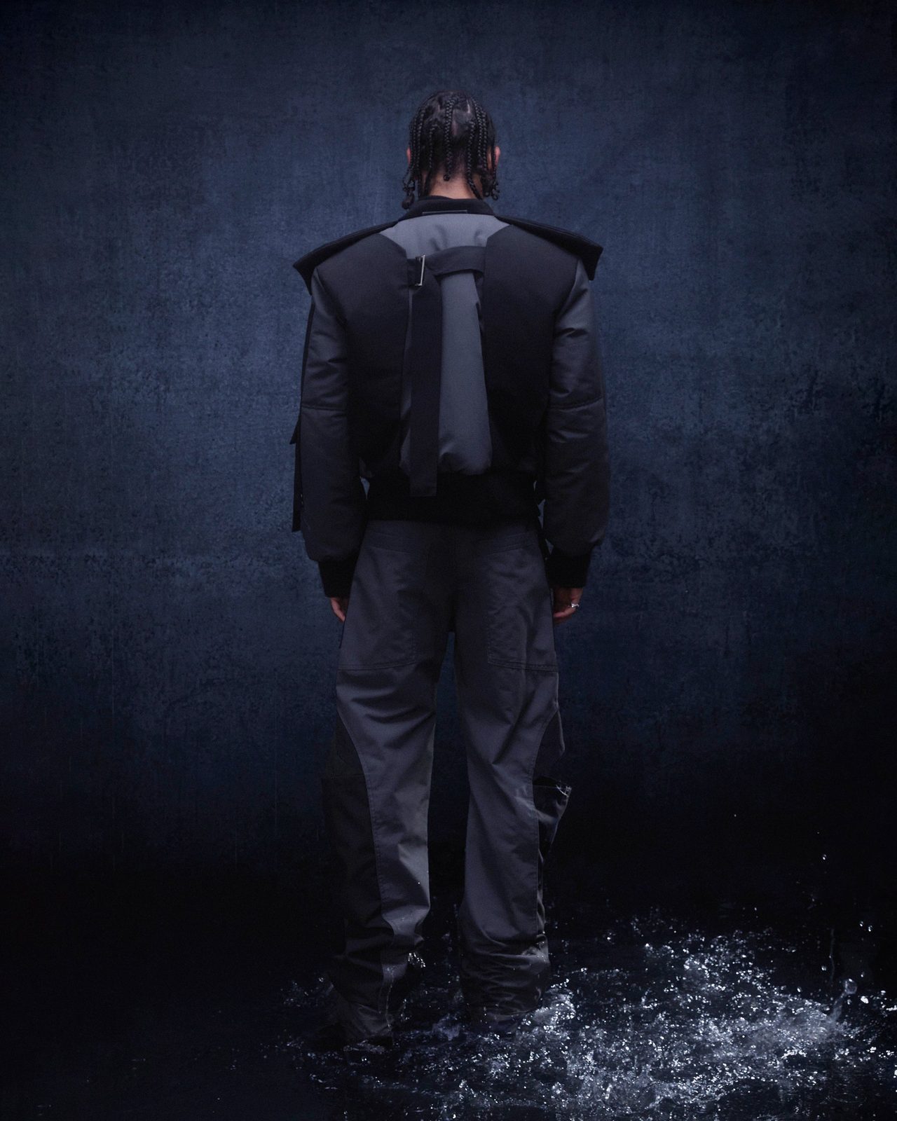 FIGHT BOMBER — FW24 Disruptive Interruption, hand-crafted leather & technical garments by NDSCLSD Montréal