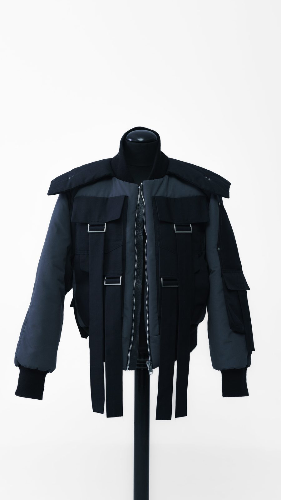 FIGHT BOMBER — FW24 Disruptive Interruption, hand-crafted leather & technical garments by NDSCLSD Montréal