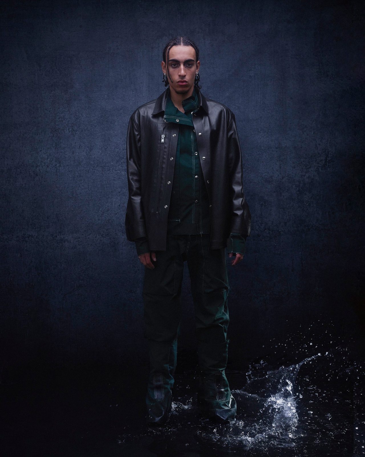 LEATHER SHIRT — FW24 Disruptive Interruption, hand-crafted leather & technical garments by NDSCLSD Montréal