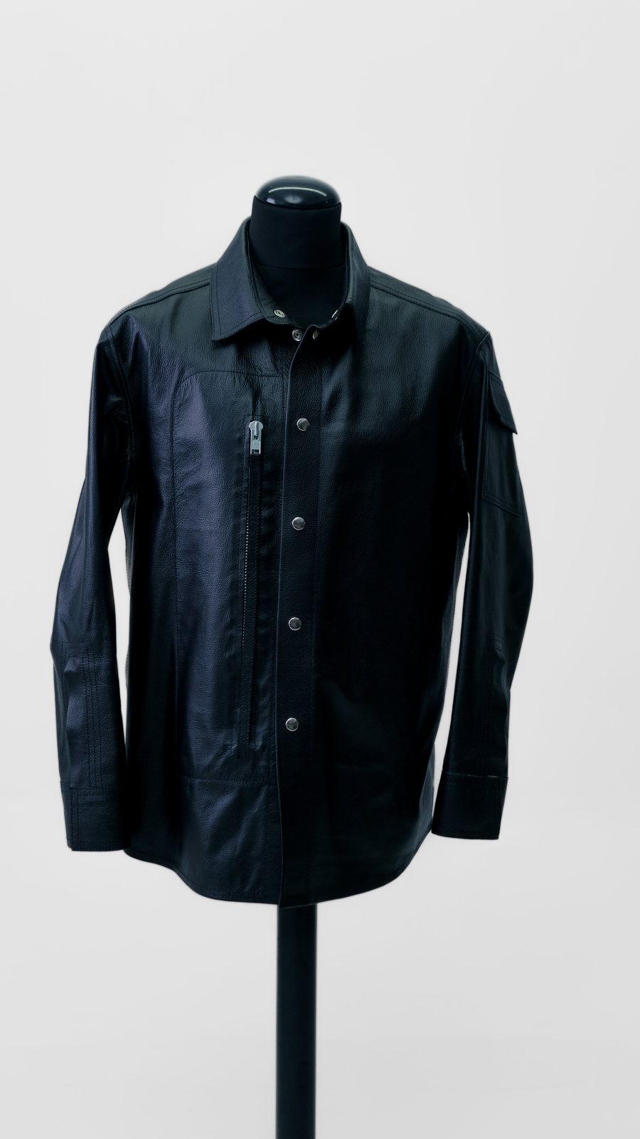 LEATHER SHIRT — FW24 Disruptive Interruption, hand-crafted leather & technical garments by NDSCLSD Montréal