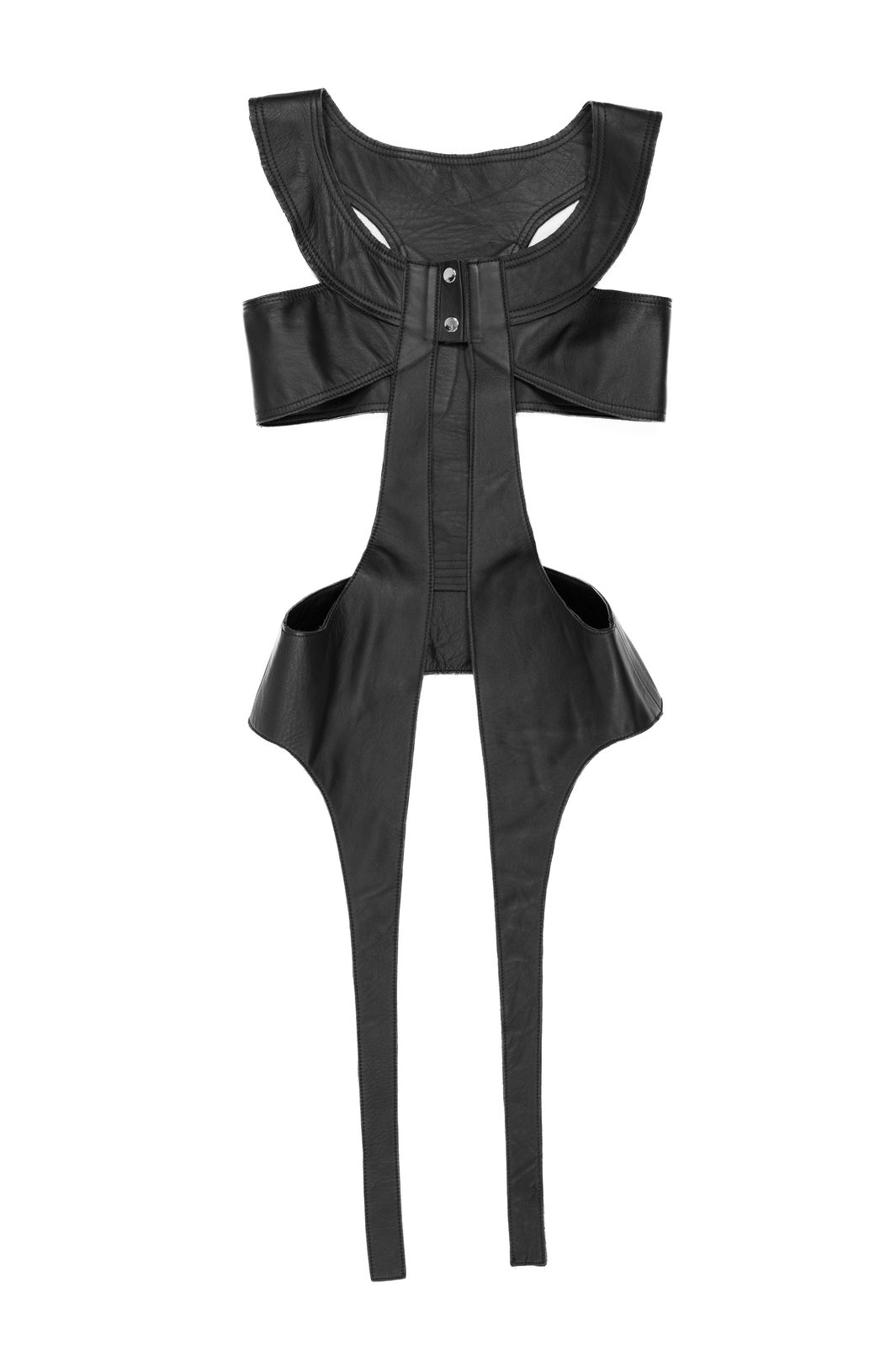 LOOK 20H - Cowhide Combat Harness — FW25 Supervillains, hand-crafted leather & technical garments by NDSCLSD Montréal