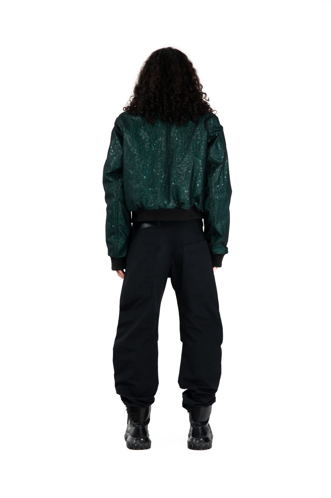 LOOK 24B - Leather Military Canvas Technical Pants — FW25 Supervillains, hand-crafted leather & technical garments by NDSCLSD Montréal