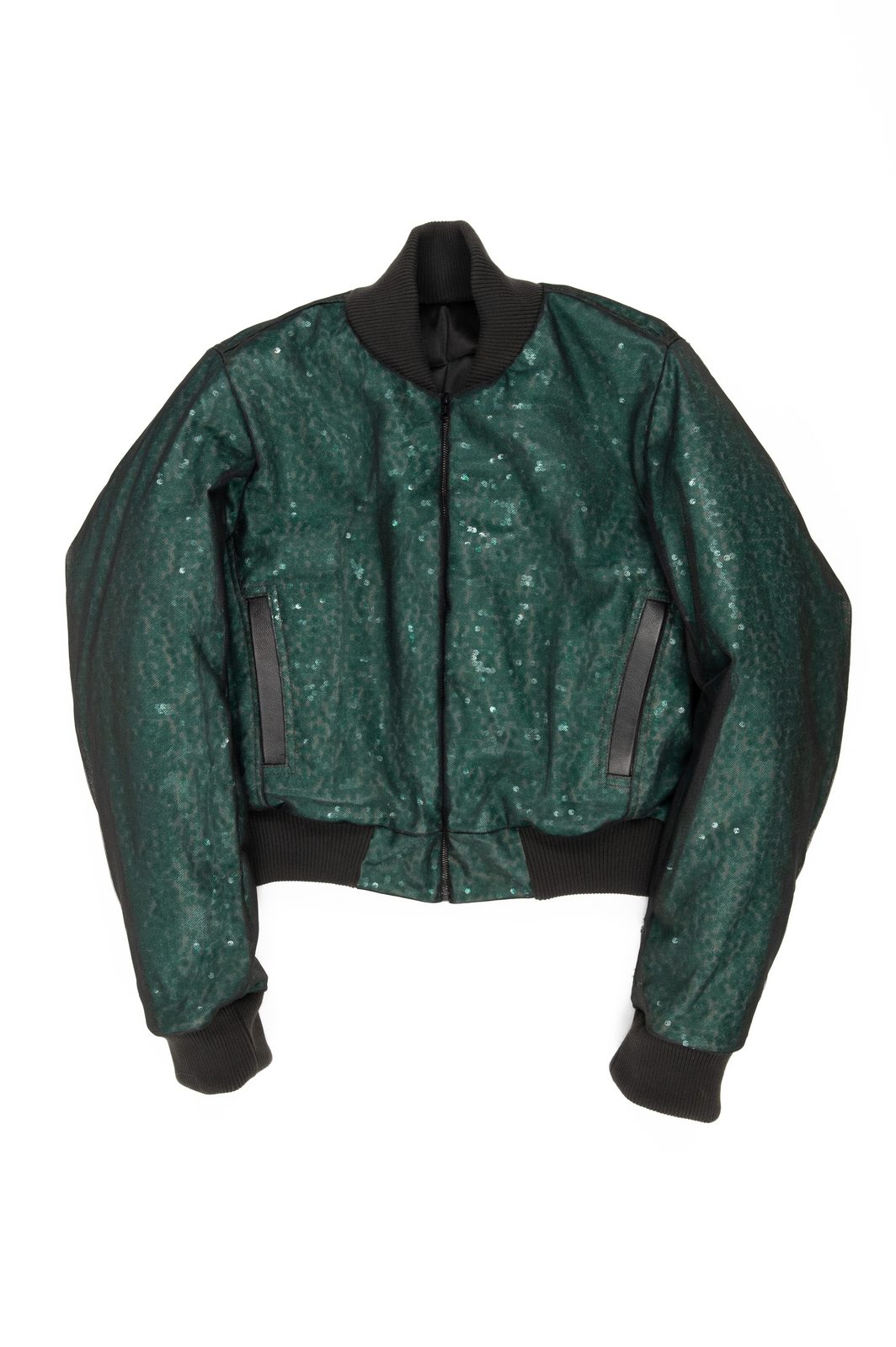 LOOK 1T - Leather & Tulle Bomber — FW25 Supervillains, hand-crafted leather & technical garments by NDSCLSD Montréal