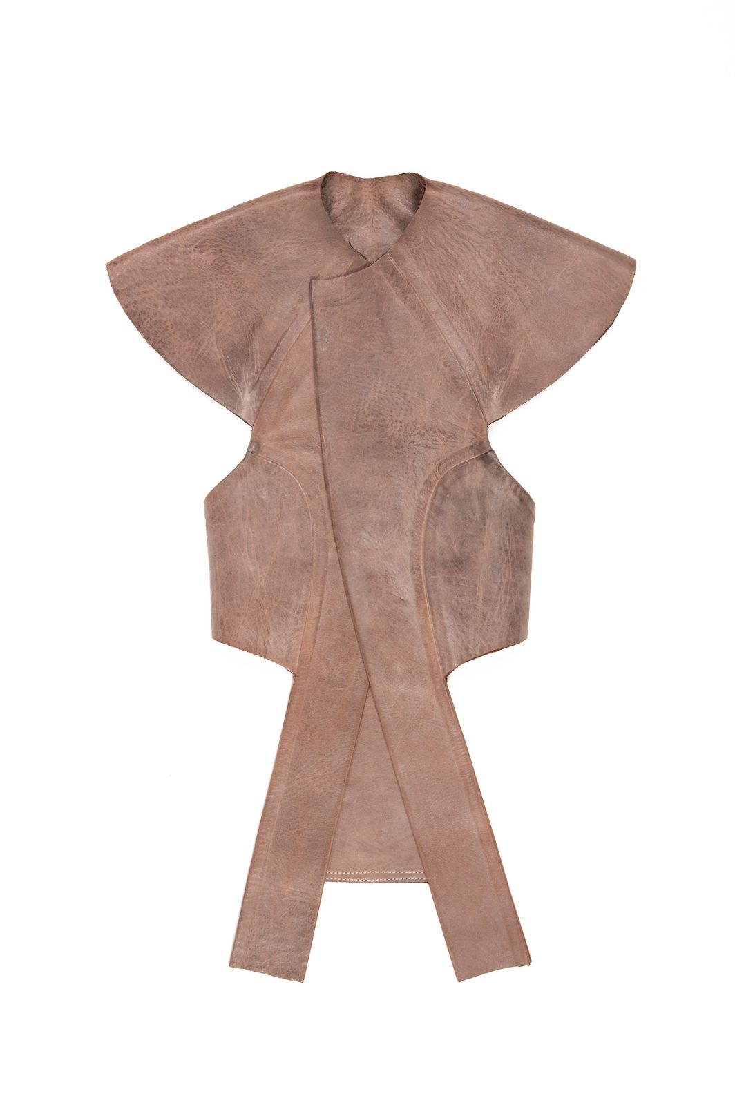LOOK 4T - Cowhide Reversible Top — FW25 Supervillains, hand-crafted leather & technical garments by NDSCLSD Montréal