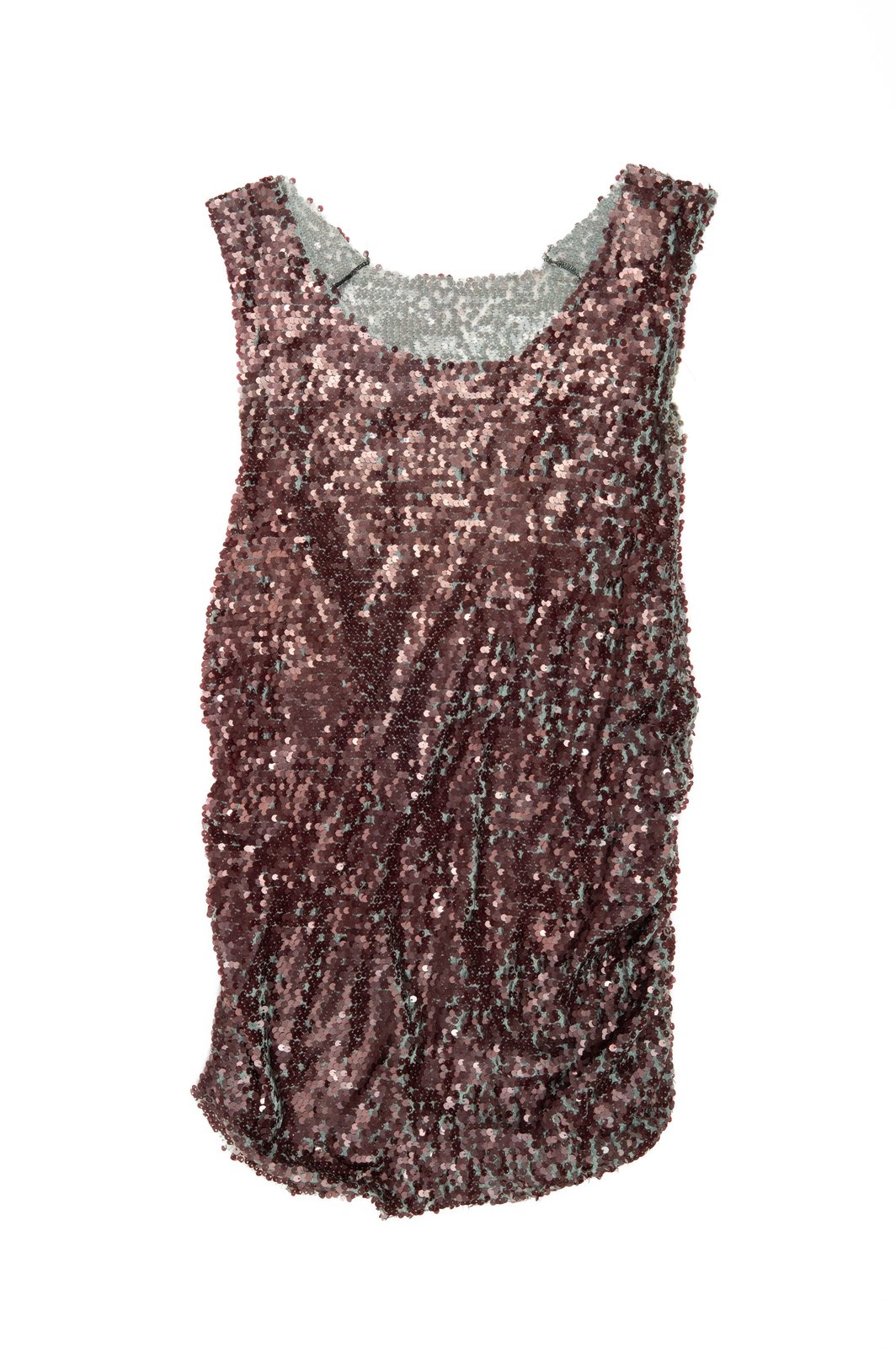 LOOK 7T - Hand-Dyed Sequin Tanktop — FW25 Supervillains, hand-crafted leather & technical garments by NDSCLSD Montréal