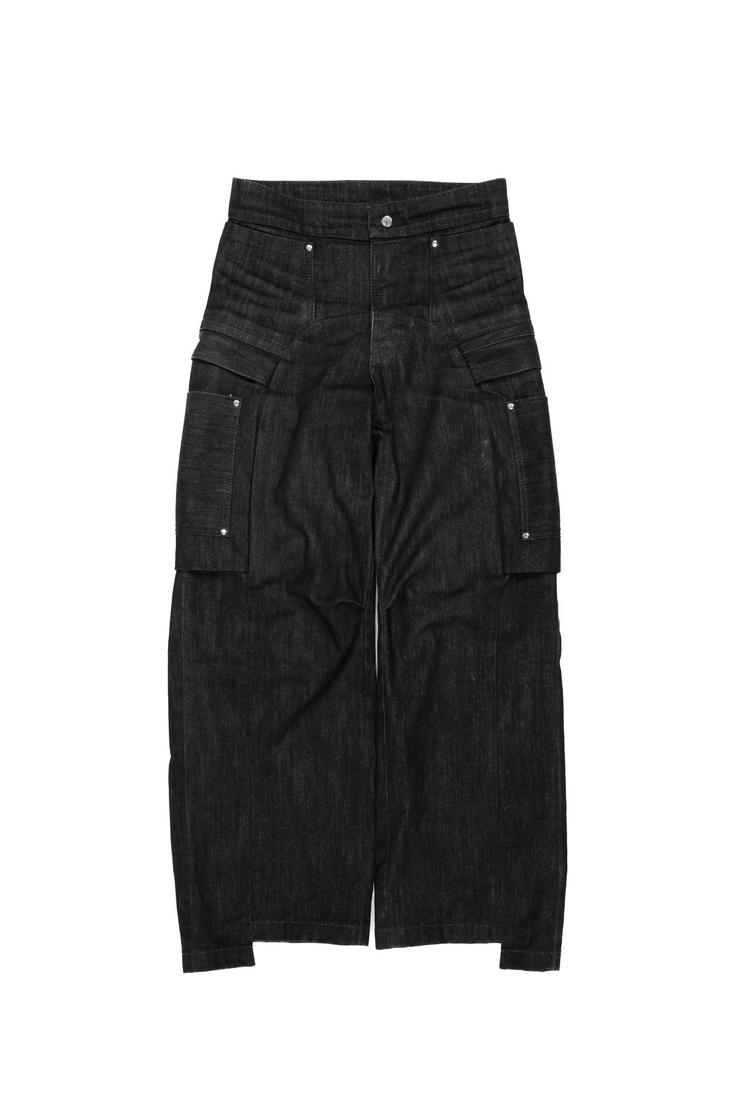 LOOK 8B - Korean Raw Denim Flight Jeans — FW25 Supervillains, hand-crafted leather & technical garments by NDSCLSD Montréal