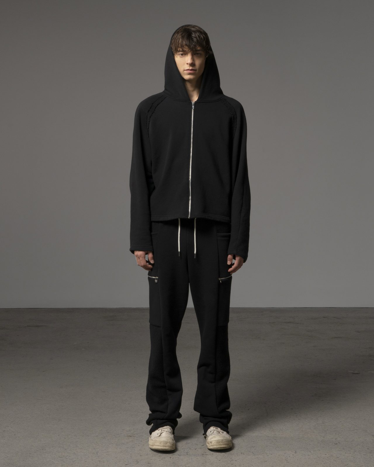 Raglan Hoodie — Archive, hand-crafted leather & technical garments by NDSCLSD Montréal