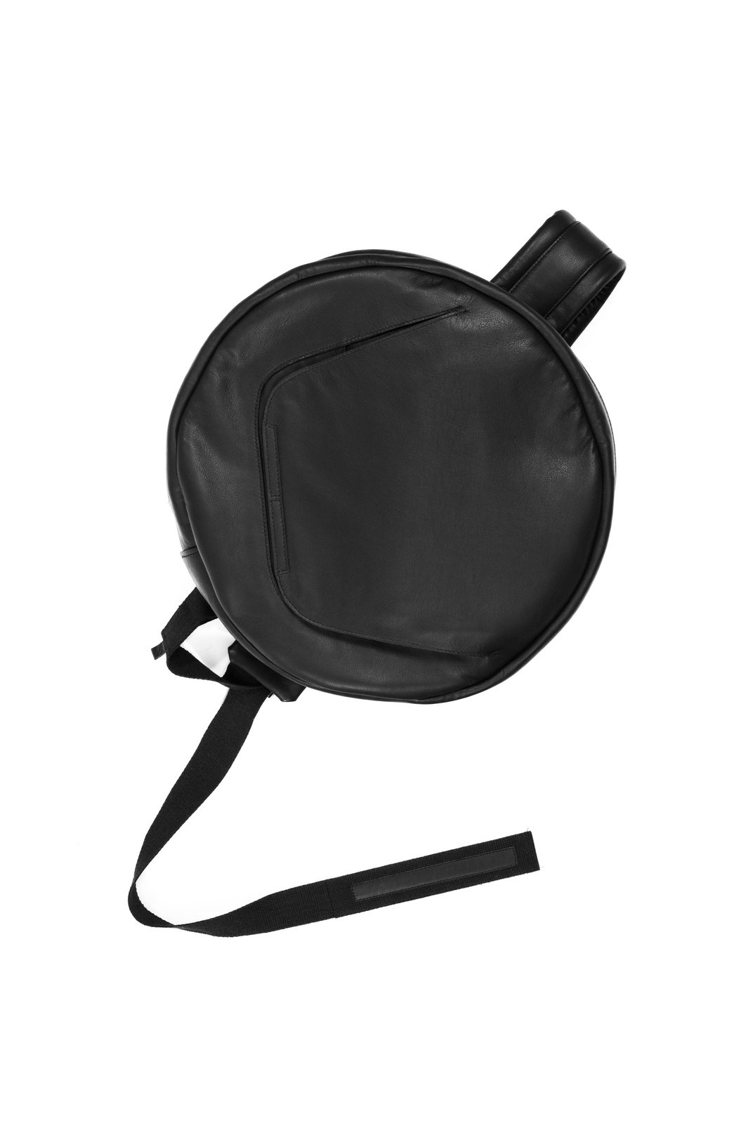 28A - Round Padded Leather Bag — FW25 Supervillains, hand-crafted leather & technical garments by NDSCLSD Montréal