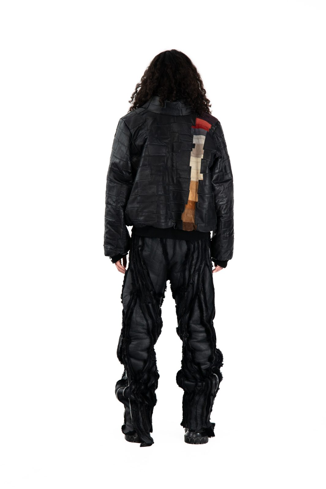 Gradient Leather Bomber — FW25 Supervillains, hand-crafted leather & technical garments by NDSCLSD Montréal