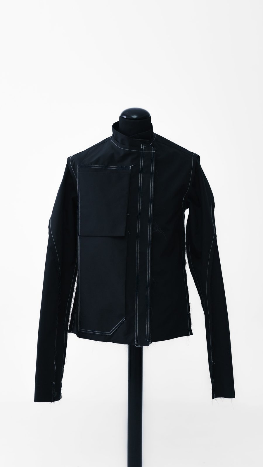WAR SHIRT NYLON (BLACK) — FW24 Disruptive Interruption, hand-crafted leather & technical garments by NDSCLSD Montréal