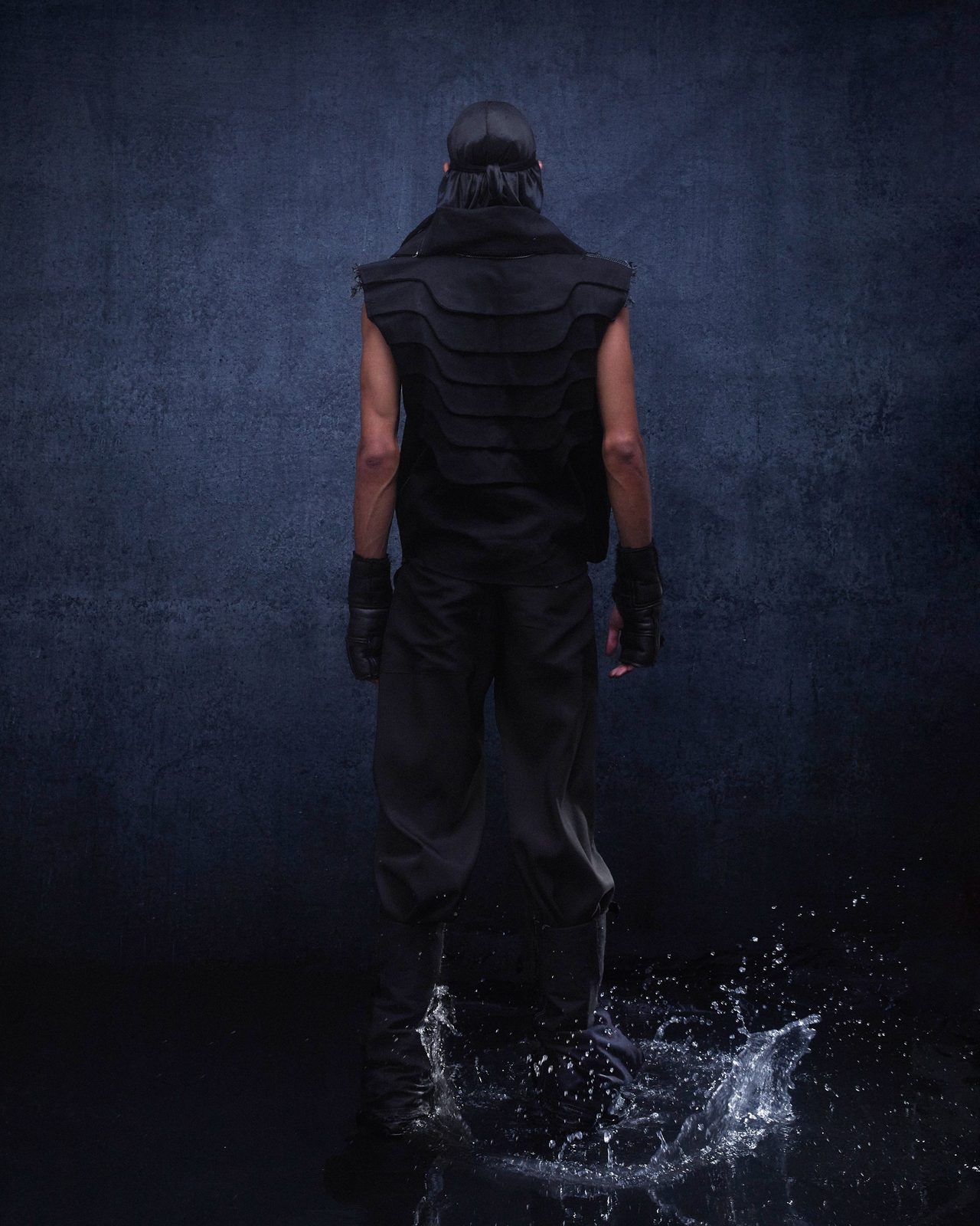 WAR VEST — FW24 Disruptive Interruption, hand-crafted leather & technical garments by NDSCLSD Montréal